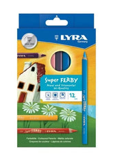 LYRA Super Ferby Buntstifte – 12er-Set mit extra robuster Mine - L3721120 LYRA